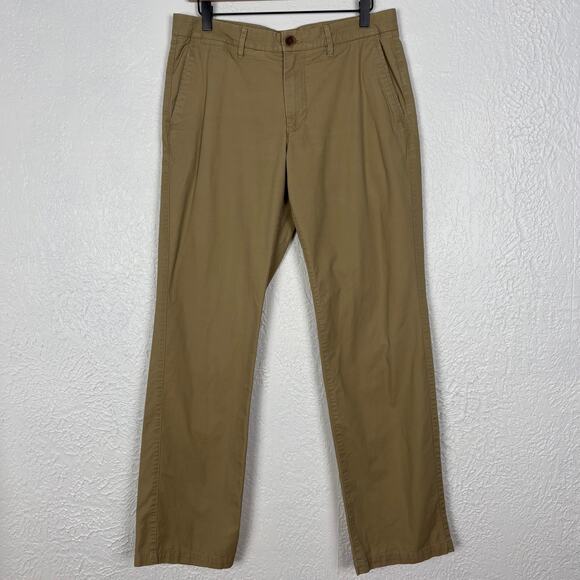 Bonobos Men's Khaki Straight Leg Chino Pants Size 32 - Picture 1 of 6